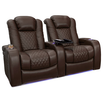 Seatcraft Capricorn Home Theater Seating, Brown, Row of 2