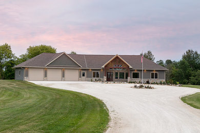 Example of an exterior home design in Other
