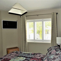 Shutters with Curtains and Bay Windows - Co Wicklow - Interior Shutters