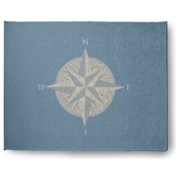 8' x 10' Compass Nautical Indoor/Outdoor Rug, Dusty Smoke