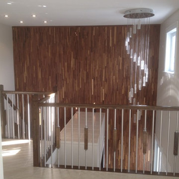 Résidence privée, murs décoratifs Noyer / Private Home, Walnut Wall Covering