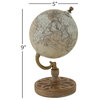 Traditional Beige Wood Globe 24977