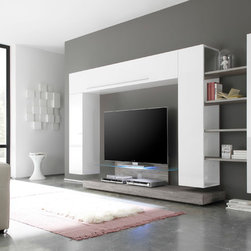 Line 2-7 Wall Unit by LC Mobili Italy - $1,599.00 - Entertainment Centers And Tv Stands