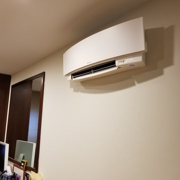 Daikin Multi zone installation of EMURA wall mount in NYC