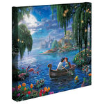 Thomas Kinkade Studios - Little Mermaid II The, Gallery Wrapped Canvas, 14"x14" - Featuring Thomas Kinkade best-loved images, our Gallery Wraps are perfect for any space. Each wrap is crafted with our premium canvas reproduction techniques and hand wrapped around a deep, hardwood stretcher bar. Hung as an ensemble or by itself, this frame-less presentation gives you a versatile way to display art in your home.