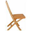 Seven Seas Teak Folding Outdoor Patio Side Chair, Set of 2