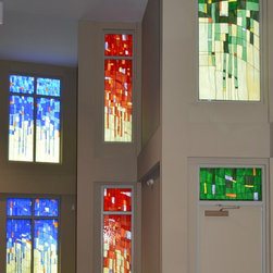 Ecclesiastical custom stained glass - Mixed Media Art