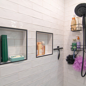 Traditional Style Master Bath With Walk-In Shower & Stand Alone Tub