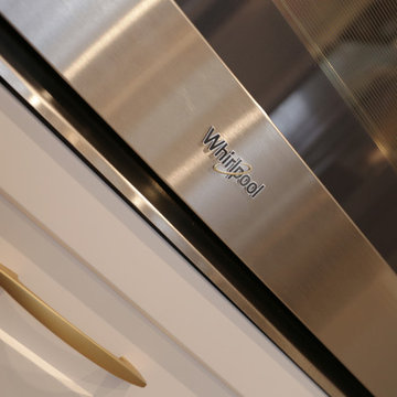 White & Brass Kitchen Remodel