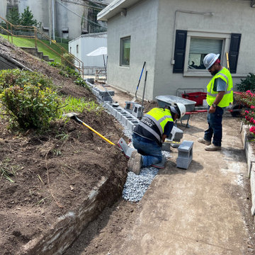 Retaining Wall and Mulching - Quarry