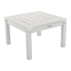 Highwood USA - Adirondack Side Table, White - Outdoor Side Tables
