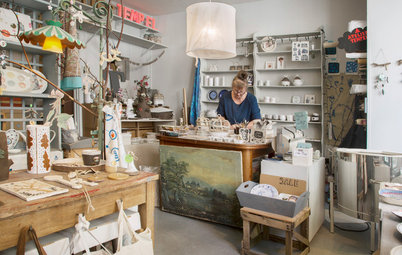 My Houzz: Handmade Ceramics and Textiles in a Live-Work Home