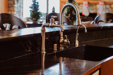 Example of a trendy kitchen design in Seattle