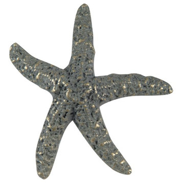 Atlas Homewares Starfish Knob, Verdigris