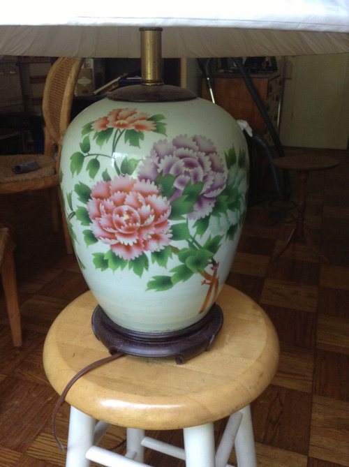 Updating a ginger jar lamp