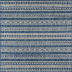 Novogratz - Novogratz Villa VI-04 Blue Tuscany 7'10"x10'10" Rug - Novogratz Villa VI-04 Blue Tuscany 7'10" X 10'10"An indoor/outdoor rug assortment that exudes contemporary cool, this modern area rug collection features repetitive patterns inspired by international architectural motifs. The all-weather rug series emphasizes graphic geometric prints, using high contrast charcoal gray, chambray blue, fuchsia pink and russet red shades to draw attention toward the floor. Manufactured from durable polypropylene fibers, the decorative floorcovering series is a staple for statement-making interior and exterior spaces.