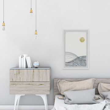 "Golden Moon" Framed Painting Print
