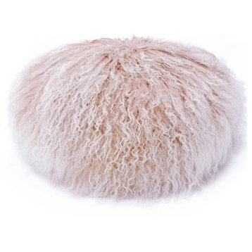 Blush Ombre Luxe Fur Pillow, Belen Kox