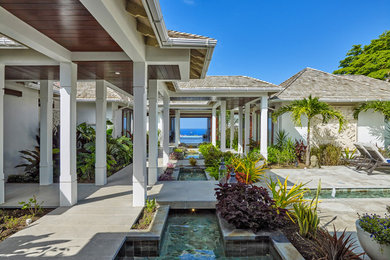 Photo of a beach style home in Other.