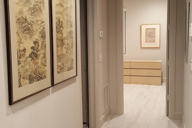 Example of a trendy hallway design in Miami