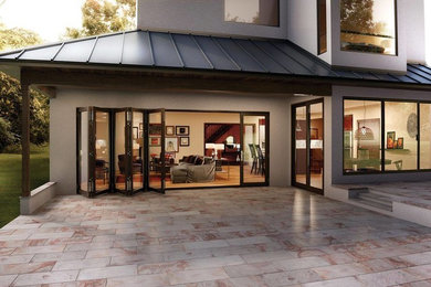 Inspiration for a contemporary exterior home remodel in Denver