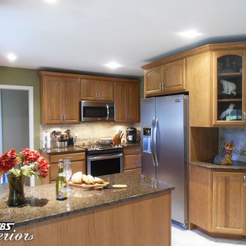 Oak Cabinetry with Arch