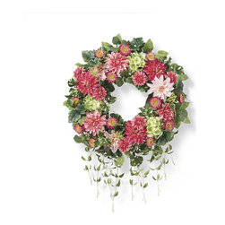 Sonny Dahlia Wreath - Wreaths And Garlands