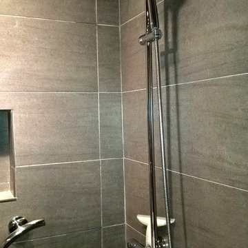 Dazzling Los Angeles Glass on Glass Bathroom Remodel