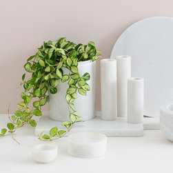 Angus Marble Canister | Milk & Sugar - Storage Units & Cabinets