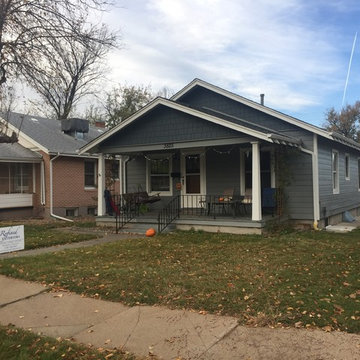 Gray Slate & Arctic White w/ Evening Blue Shake & Roof Replacement