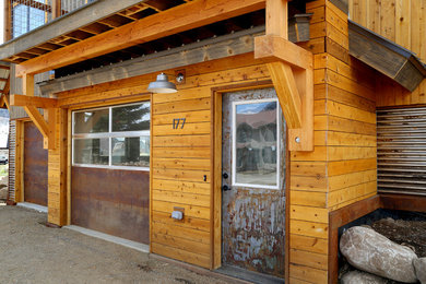 Home design - small contemporary home design idea in Denver
