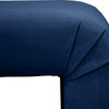 Minimalist Velvet Upholstered Bench, Navy