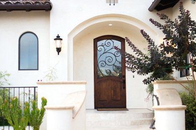 Inspiration for a mediterranean entryway remodel in San Luis Obispo