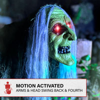 Lifesize Animatronic Witch, Lights and Sound
