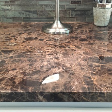 Emperador Dark Marble Bathroom