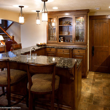 Door style: Covington W  |  Species: Cherry  |  Finish: Autumn with Walnut glaze