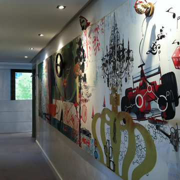 Large decorative mural for private offices (one of a kind artwork)