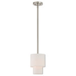 Livex Lighting, Inc. - 1 Light Mini Pendant, Brushed Nickel - Number of Bulbs: 1