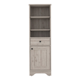 Storage Floor Cabinet Organizer Cupboard w/ 4 Drawers Adjustable