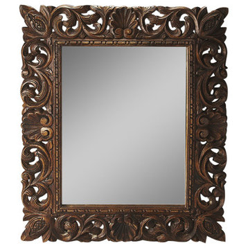 Ferdinand Reclaimed Wood Wall Mirror, 4217290