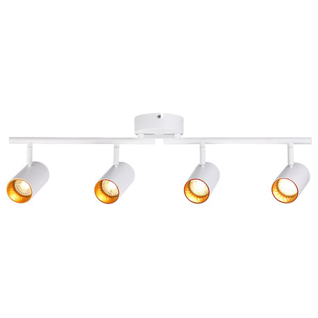 2 Pack 4 Light LED Ceiling Track Spotlight 3000K warm white