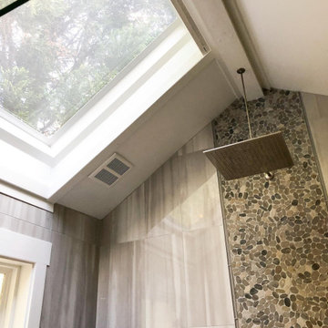Modern Master Bathroom with Skylight