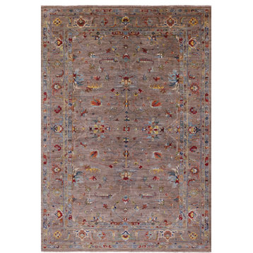 Persian Tabriz Hand Knotted Wool Rug 8' 0" X 11' 7" - Q20552