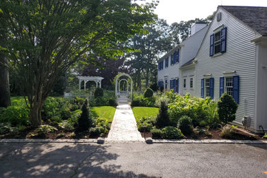 This is an example of a traditional landscaping in Boston.