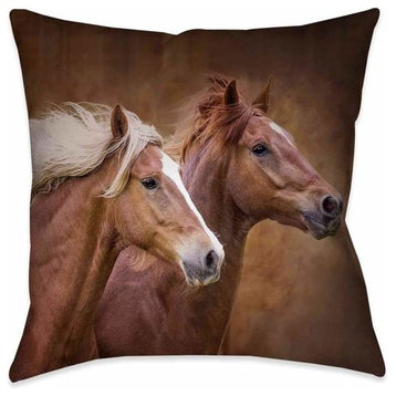 Wild Stallion Outdoor Decorative Pillow, 20"x20"