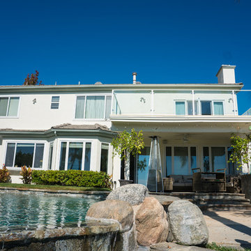 Custom Glass Panel Railing, Balcony Waterproofing, Walkway