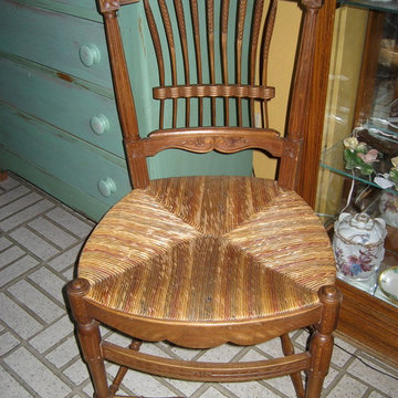 French Provincial Wheat Back Chairs