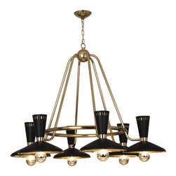 Robert Abbey - Robert Abbey Vortex Chandelier Large - Chandeliers