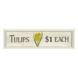 The Artwork Factory - Tulips $1 Each Framed Artwork - Prints And Posters