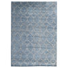 EORC Blue/Silver Hand Knotted Wool Agra Rug 10' x 14'